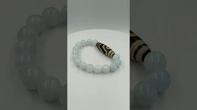 2 Глаза бусина Дзи (браслет аквамарин) смотреть онлайн