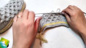 ? МК ➡️ Короткие носочки на двух спицах без шва на подошве ?