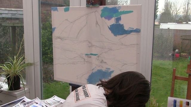 Alice & Abigail have an art lesson. Scottish mountain & Coral snake. смотреть онлайн