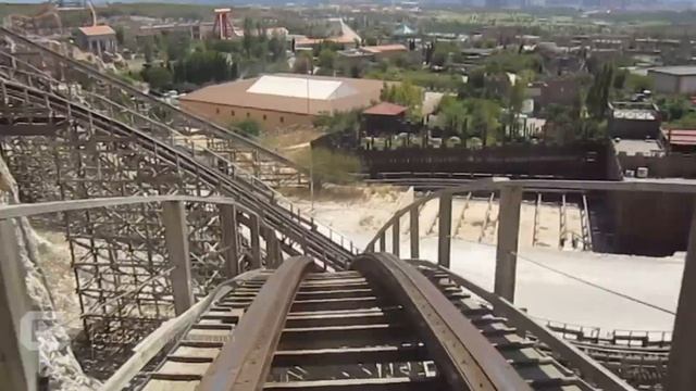 Magnus Colossus front seat on-ride HD POV Terra Mitica смотреть онлайн