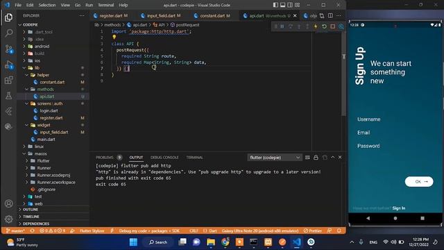 Flutter Laravel Authentication - login register and logout with login state смотреть онлайн