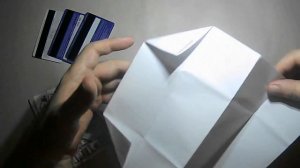 How to make a CARDHOLDER out of A4 paper for storing credit cards and business cards