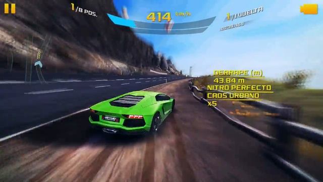Asphalt 8 - Aventador 1729 (Iceland Rev.) 1:21.114 смотреть онлайн