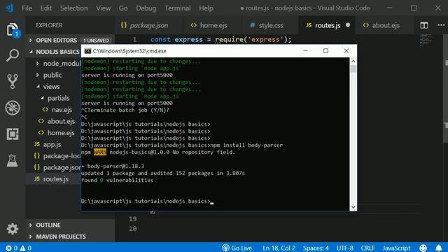 #3 - Node.js part 3 | node js tutorials in hindi (node js crash course) смотреть онлайн