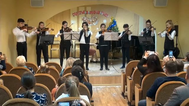 Ансамбль скрипачей - А. Островский. Школьная полька смотреть онлайн