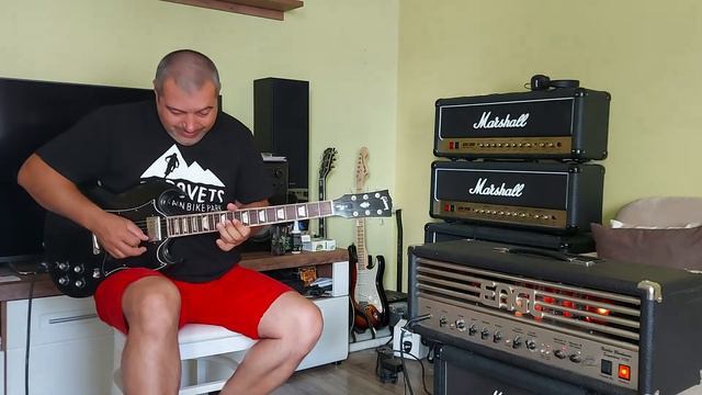 ENGL E650 in Marshall 1912 Celestion G12B-150 Gibson SG Standart 2005 смотреть онлайн