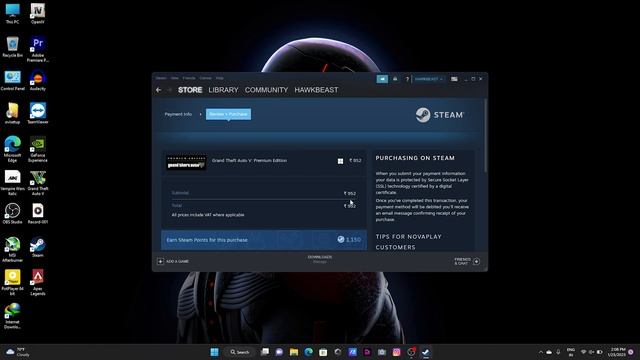 HOW TO PURCHASE GTA 5 FROM STEAM | Step by step instructions | IN HINDI смотреть онлайн