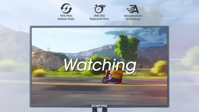 Sceptre 24" Professional Thin 75Hz 1080p LED Monitor 2x HDMI VGA Build-in Speakers. Top 10 T.v смотреть онлайн