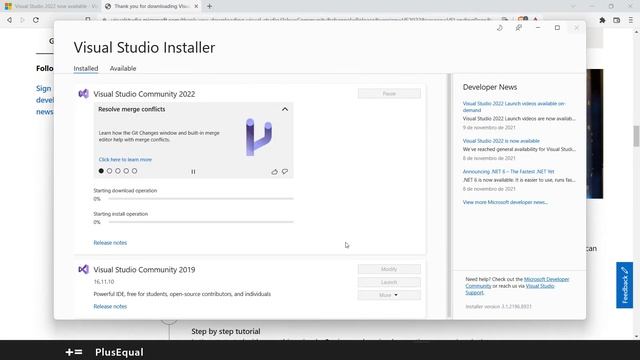 How to Download & Install VISUAL STUDIO Community 2022 w/ C++ Pack, for Windows 10/11 смотреть онлайн
