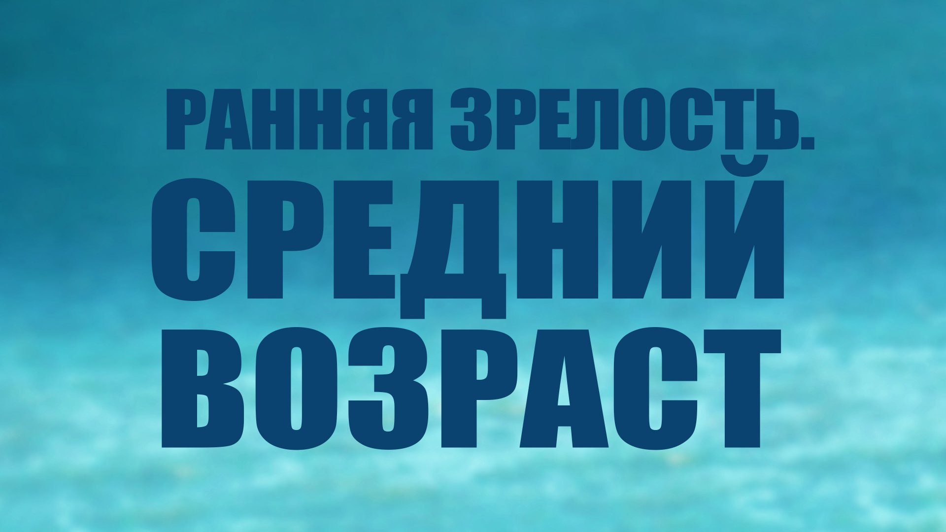 TVS PT205 Rus 9. Периодизация жизненного цикла человека. Ранняя зрелость. Средний возраст.