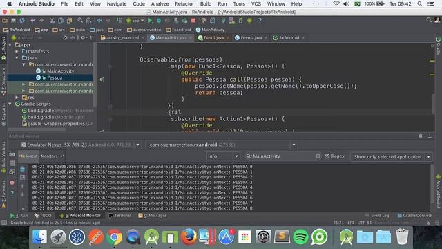 Programação Reativa com rxJava e rxAndroid: Operadores (Map, Filter, Distinct) смотреть онлайн