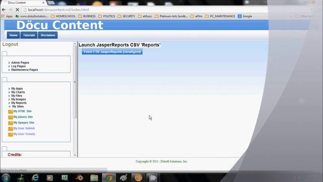 Döcu Content - JasperReports, Xpages, and Java Charts. Reports, Pages - Part 4 (Reprise) смотреть онлайн