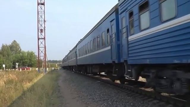 2М62У-0236 с поездом Челябинск - Брест, ст. Козельск смотреть онлайн