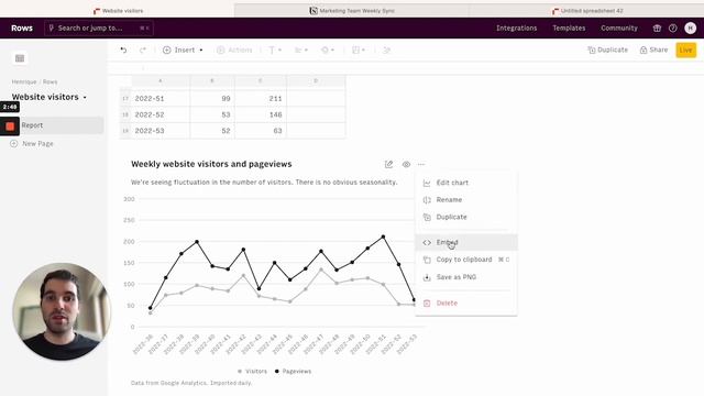How to add charts to Notion with Rows смотреть онлайн