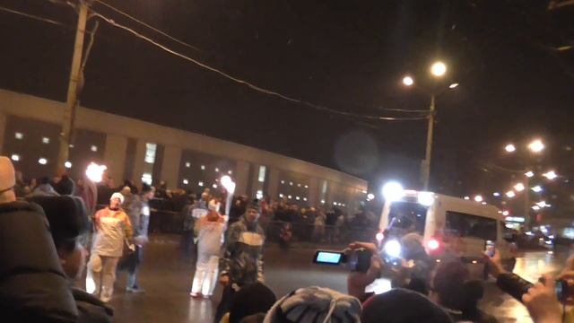 Эстафета олимпийского огня в Нижнем Новгороде 7.01.2014 смотреть онлайн