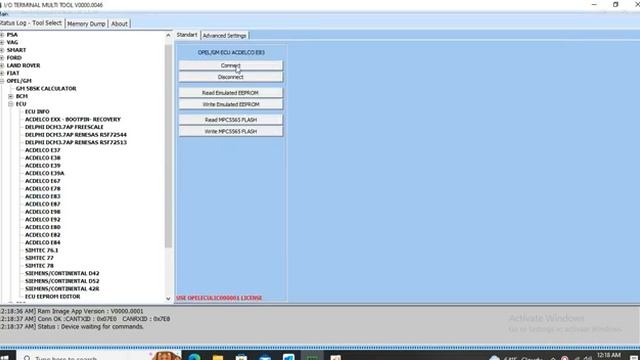 ECUHELP IO prog GM ECU ACDELCO E83 read and write OK смотреть онлайн