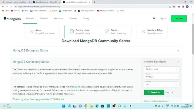 How to install MongoDB 6.0.2 on Windows 10 | Install MongoDB 6.0.2 & Mongo Shell | MongoDB Tutorial смотреть онлайн