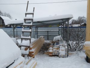 Выдержит ли снеговую нагрузку Навес для авто? Антихейт ?