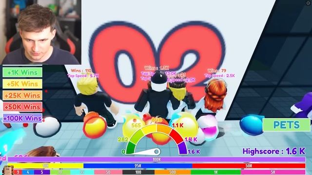 MAX LEVEL SPEED in Roblox Race Clicker смотреть онлайн