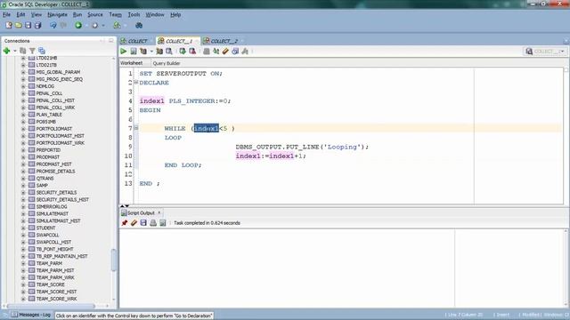 Looping in Oracle PLSQL смотреть онлайн
