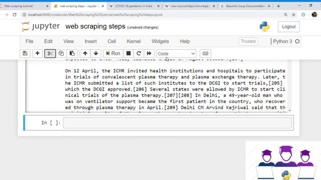 BeautifulSoup Python | Extracting data from web page | Web scraping part-3 смотреть онлайн