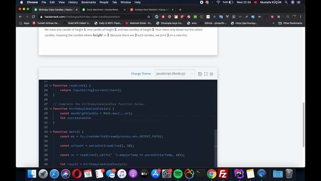 #HackerRank - Birthday Cake Candles Problemi Çözümü смотреть онлайн