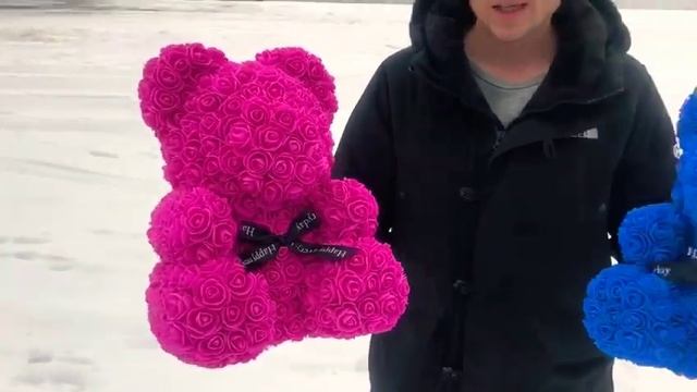 Мишка из роз. Лучшая цена за 40 см Мишки) смотреть онлайн