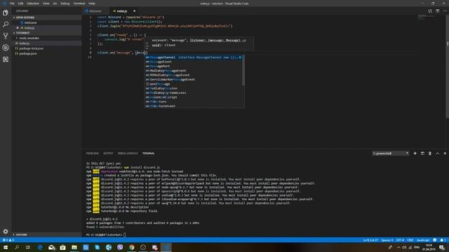 Discord.js Bot #1 (на русском)