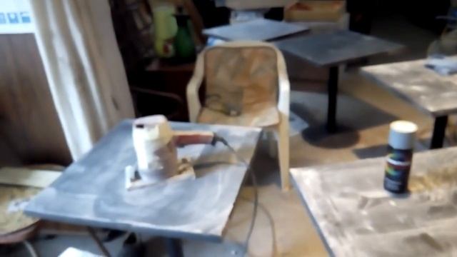 Покраска столов из дерева. Стол. (прессованная тырса) смотреть онлайн