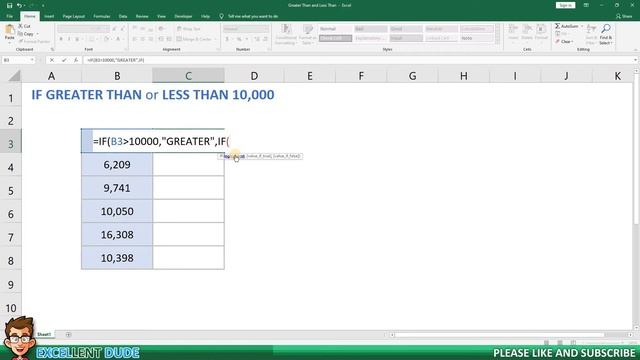 Excel If Greater Than and If Less Than Formula смотреть онлайн