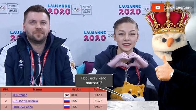В ШАГЕ ОТ ИДЕАЛА - Анна Фролова. Короткая Программа. Зимняя Юношеская Олимпиада 2020 смотреть онлайн