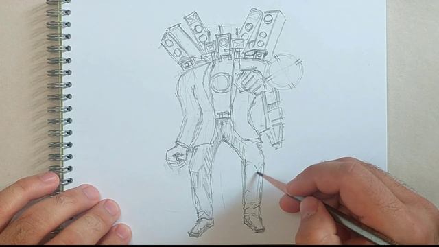 TITAN SPEAKERMAN ?? AND TITAN CAMERAMAN ?? MIX DRAWING