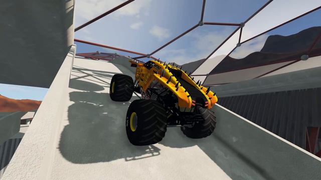 Monster Jam INSANE High Speed Jumps and Crashes New Map #13 | BeamNG Drive смотреть онлайн