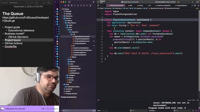 ? Sign In with Apple, Authentication, and In App Purchase server for iOS #swift #vapor #docker смотреть онлайн