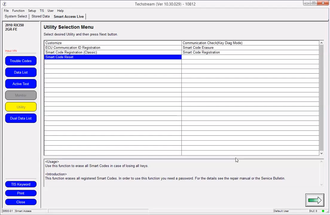 Toyota Techstream Immo Reset SmartKey Patch! Работа в программе Тойота Течстрим