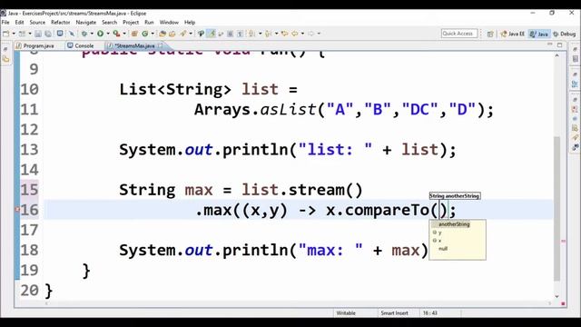 streams max in java смотреть онлайн