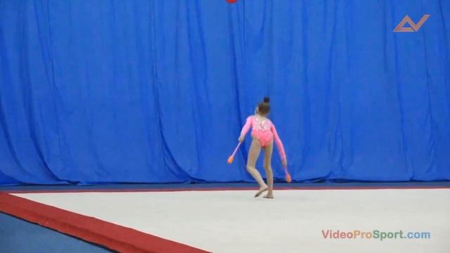 Художественная гимнастика - Булавы - Исаева Эвелина 2015 г.р. (САМБО-70) Москва 2023