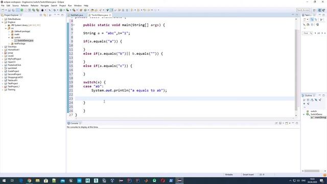 Java tutorial: switch statement, when better to use switch and when if else-if смотреть онлайн