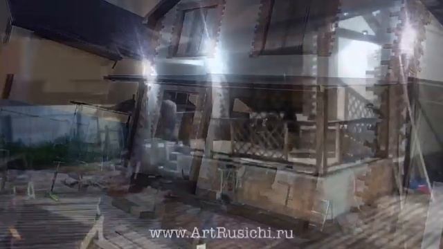 Уютная терраса из убогого навеса за 2 вечера, смотри таймлапс 1 минут - всё понятно. смотреть онлайн