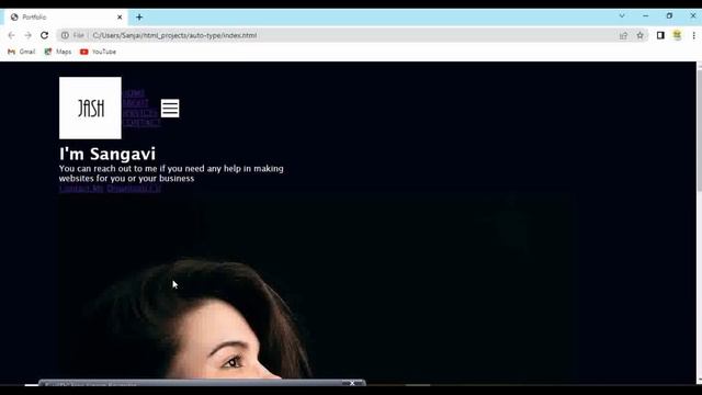 Website with Auto Typing Text Effect using HTML, CSS and JS смотреть онлайн