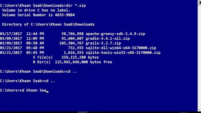 Windows command line tutorials for beginners - 2- Opening file, directories and history смотреть онлайн