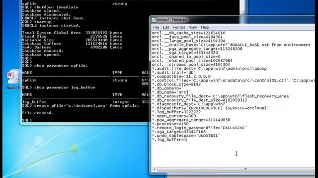 Oracle 11g initialization parameter.mp4 смотреть онлайн