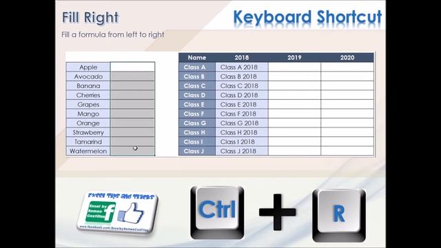 Excel Fill Right (Ctrl + R) #excel #microsoftexcel #excelbyromeocostillas смотреть онлайн