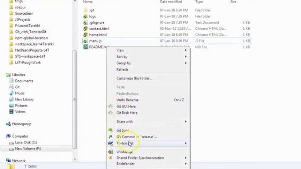 TortoiseGit Tutorial 12 How to use cherry pick in git
