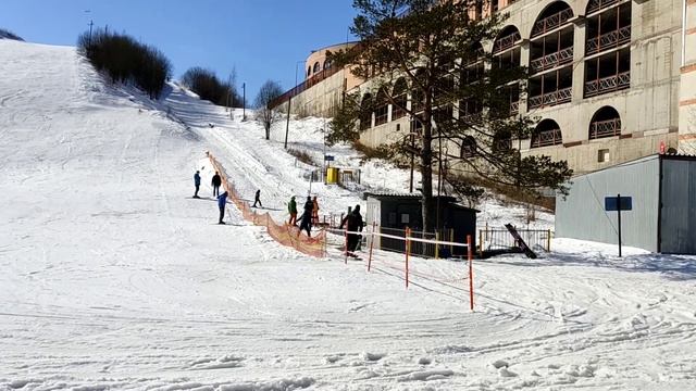 Горнолыжный склон в Подмосковье!!! Лыжная база Родина! Красивые места в Подрезково!