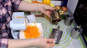 Овощерезка ручная Mlyncek/измельчитель 5в1 для овощей, фруктов, сыра, орехов/терка и шинковка