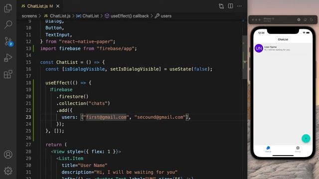 React Native Sohbet Uygulaması | 5. Firebase Auth'dan kullanıcı verilerini getirme смотреть онлайн