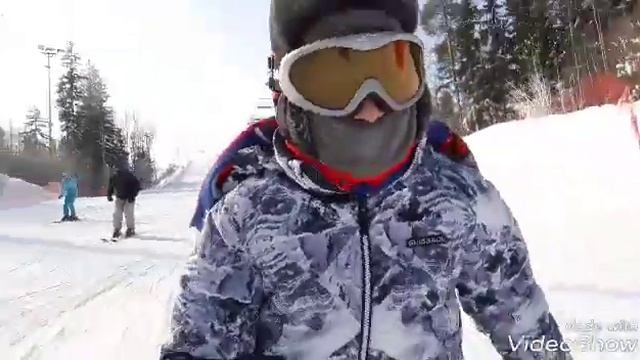 Катаюсь на горных лыжах в беларусии (Силичи) смотреть онлайн