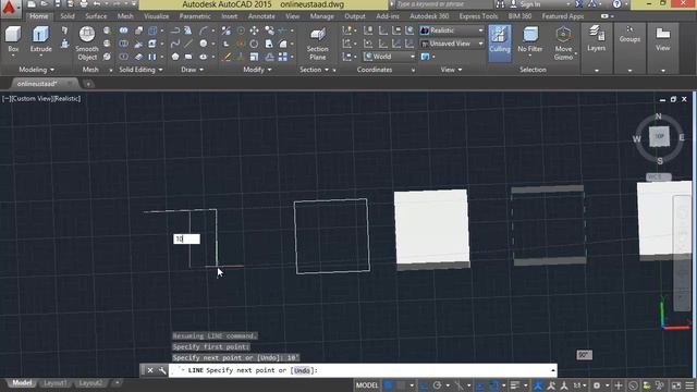 AutoCad 2D/3D Tutorials in Urdu/Hindi - part 47 using extrude, press pull смотреть онлайн