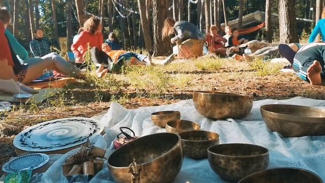 Медитация с поющими чашами на фестивале "Кукумявка 2020" смотреть онлайн